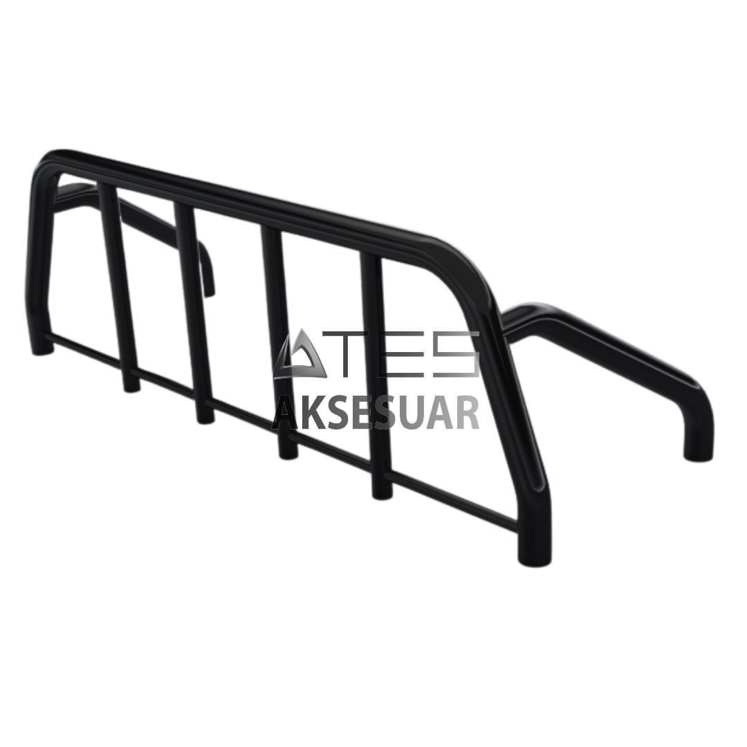 c9330153-82d8-4725-b2d9-f40f3b9380f4-4.jpg ISUZU D-MAX 2018+ VİLLAGE BLACK Pickup Boru Tip Rollbar - Görsel 1